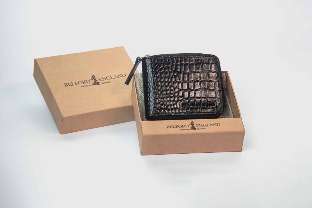 Rugged Q7 Men’s Original Leather Zipper Wallet (HARD LEATHER)