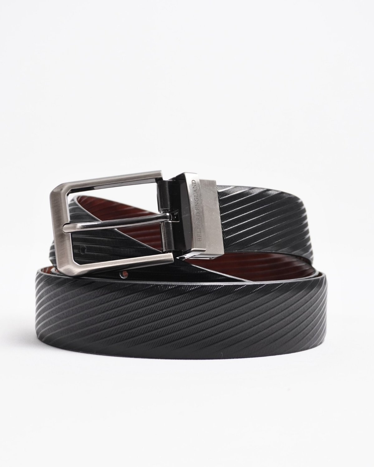 Arsenal Men's Original Leather Belt Reversible (Black & Brown)
