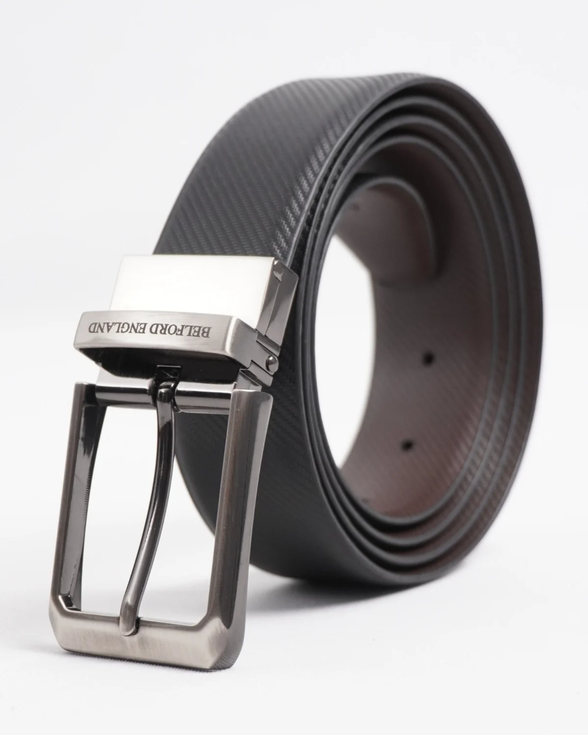 Lazio Men's Original Leather Belt Reversible (Black & Brown) Lazio Men's Original Leather Belt Reversible (Black & Brown)