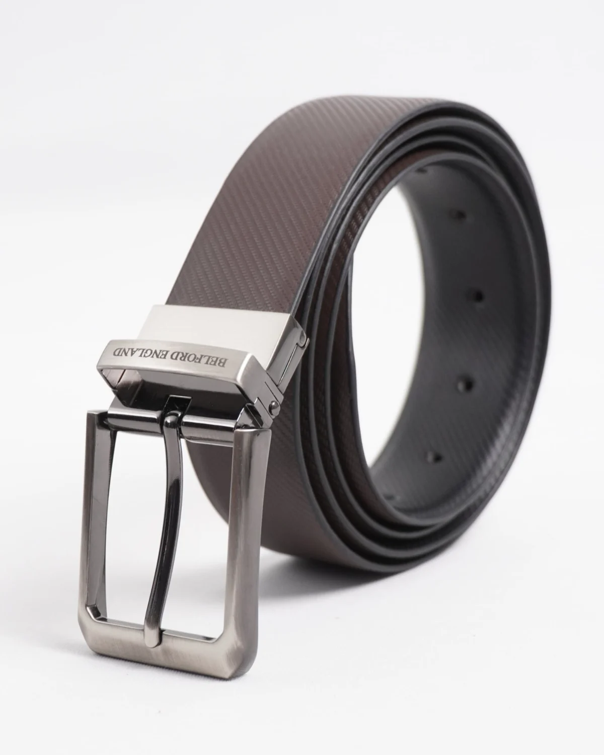 Lazio Men's Original Leather Belt Reversible (Black & Brown) Lazio Men's Original Leather Belt Reversible (Black & Brown)