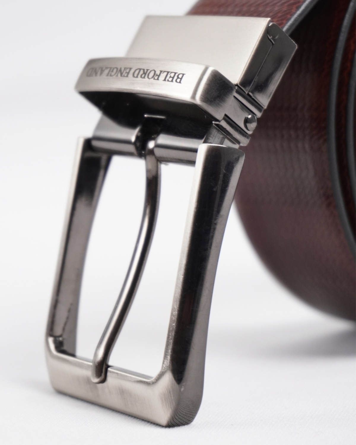 Milan Men's Original Leather Belt Reversible (Black & Brown) Milan Men's Original Leather Belt Reversible (Black & Brown)