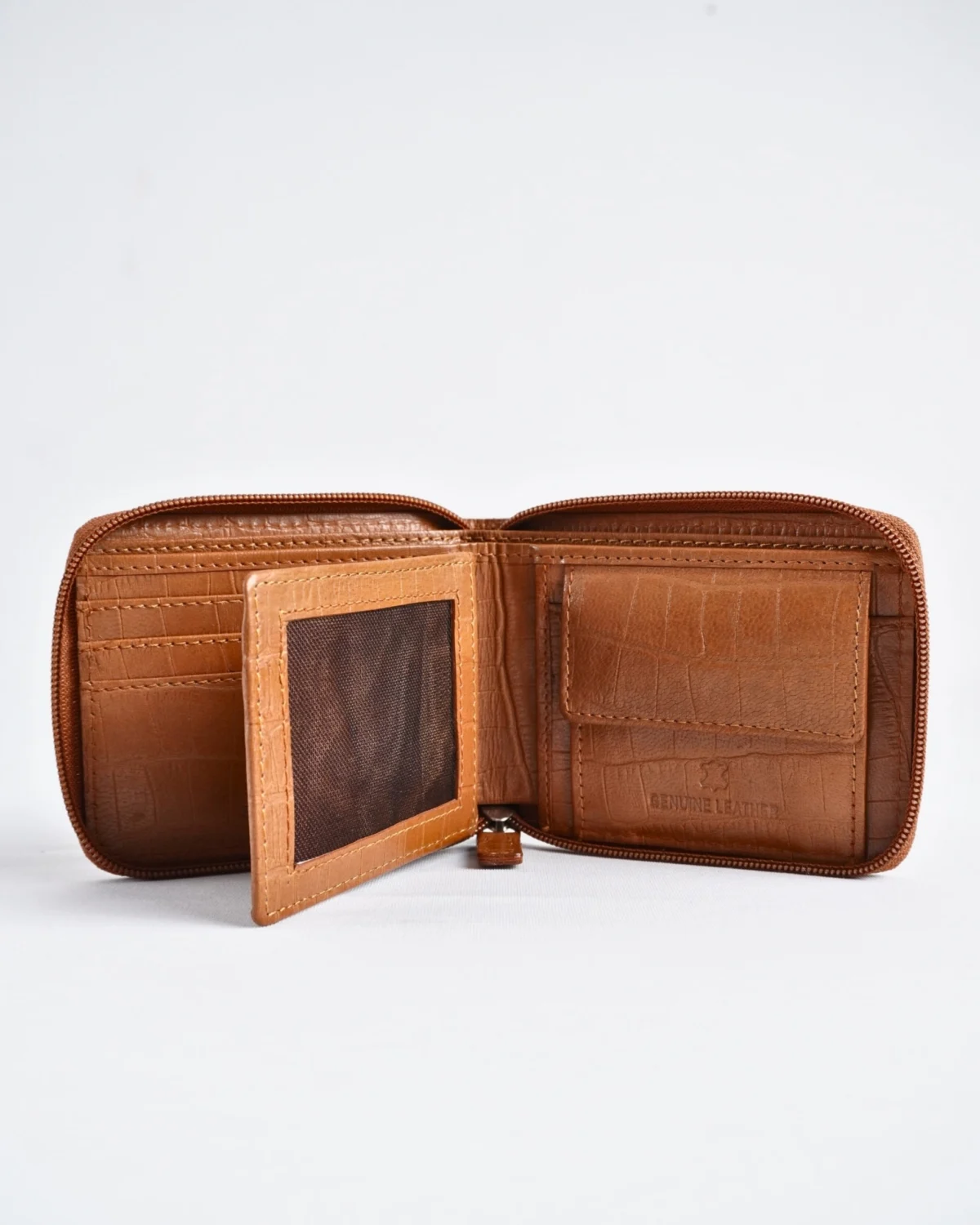 Tokyo Men’s Original Leather Wallet ( Almond Croco Brown) Tokyo Men’s Original Leather Wallet ( Almond Croco Brown)