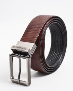 Torino Men's Original Leather Belt Reversible (Black & Brown)