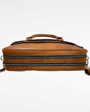 Executive Men's Original Leather Briefcase (Brown)