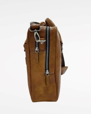 Executive Men's Original Leather Briefcase (Brown)