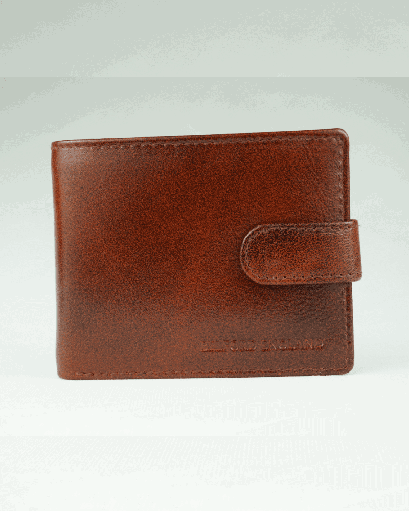 Yorkshire Men’s Original Leather Wallet (Cherry & Brown Blend)