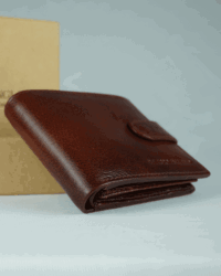 Yorkshire Men’s Original Leather Wallet (Cherry & Brown Blend)