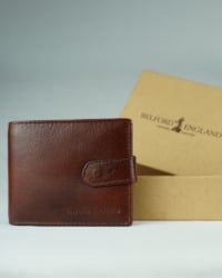 Yorkshire Men’s Original Leather Wallet (Cherry & Brown Blend)