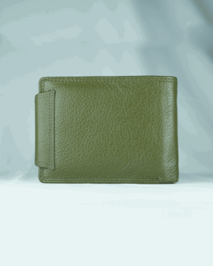 Commando Men’s ORIGINAL LEATHER Wallet | RFID PROTECTED (Military Green)