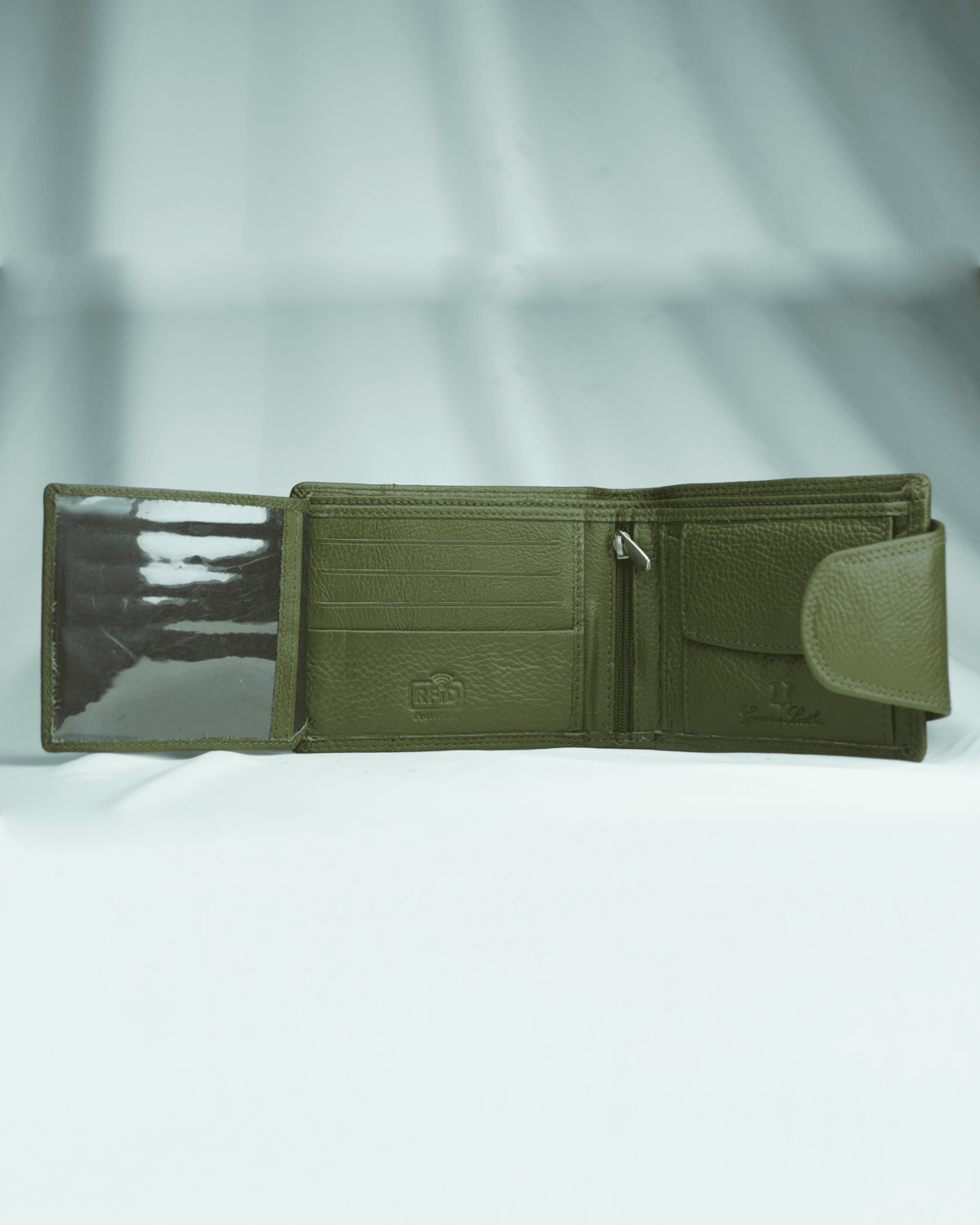 Commando Men’s ORIGINAL LEATHER Wallet | RFID PROTECTED (Military Green) Commando Men’s ORIGINAL LEATHER Wallet | RFID PROTECTED (Military Green)