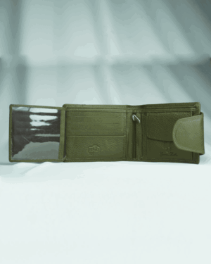 Commando Men’s ORIGINAL LEATHER Wallet | RFID PROTECTED (Military Green)