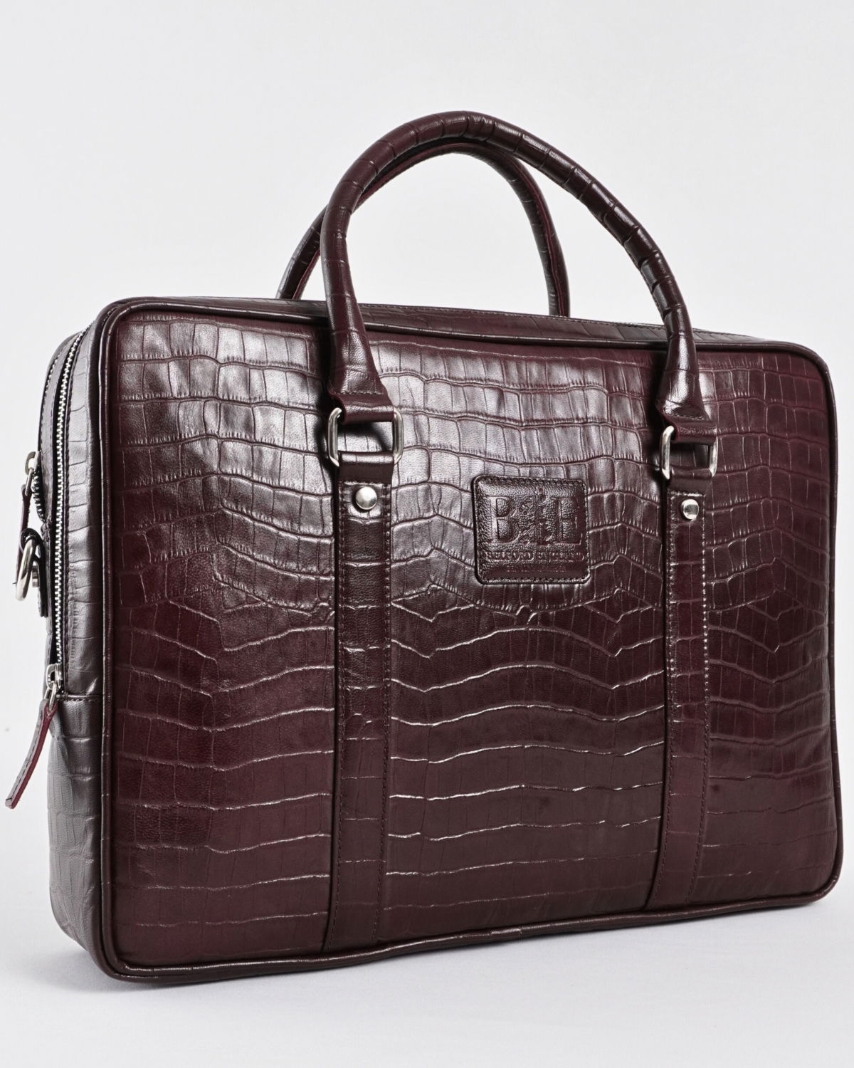 Executive Men's 100% Original Leather Large Briefcase