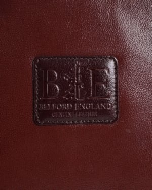 Executive Men's Original Leather Briefcase (Rich Brown)