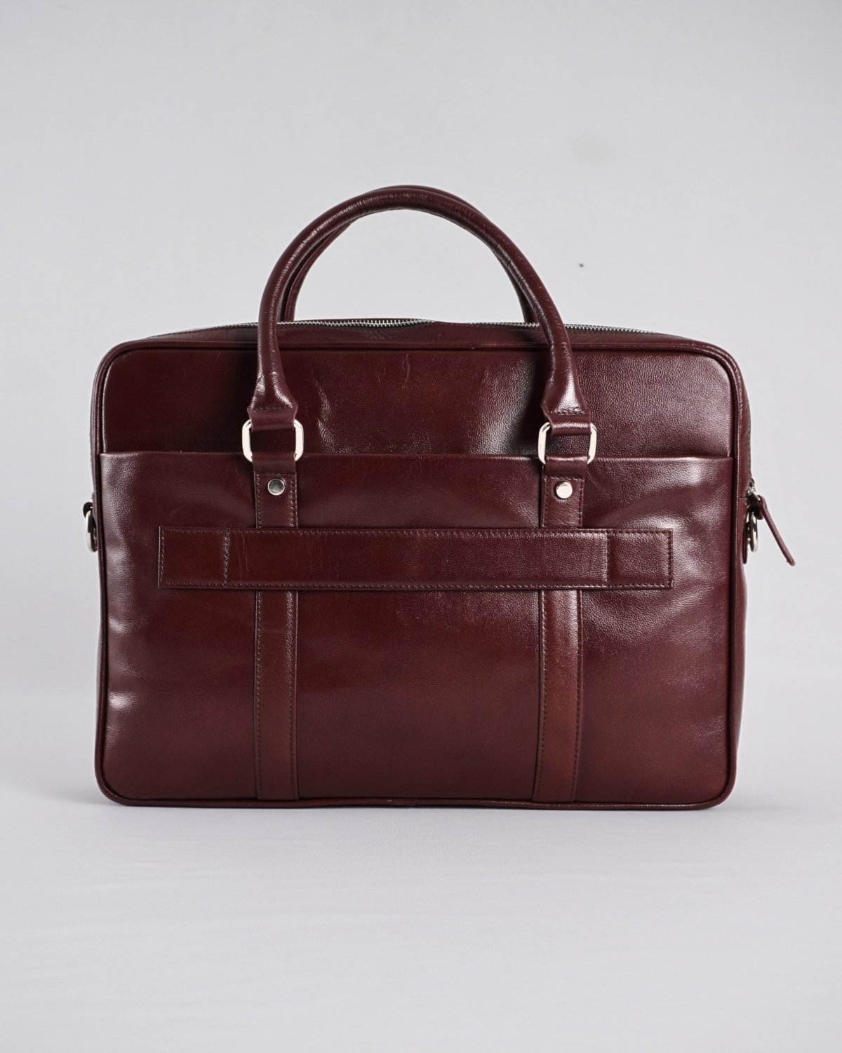 Executive Men's Original Leather Briefcase (Rich Brown)