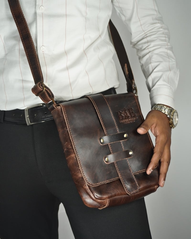 Bentley Original Leather Sling Messenger Bag (Multipurpose Bag)