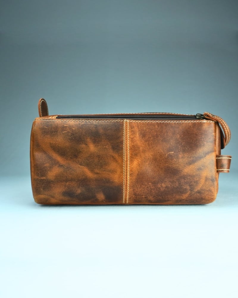 Bristol - Original Leather Dopp Kit (Rustic Brown)