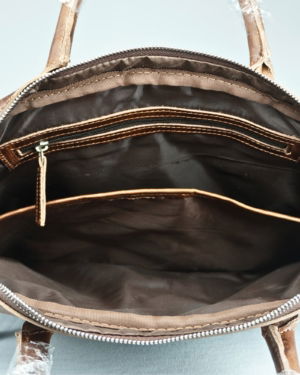 Executive Men's Original Leather Laptop Bag (Vintage Brown)