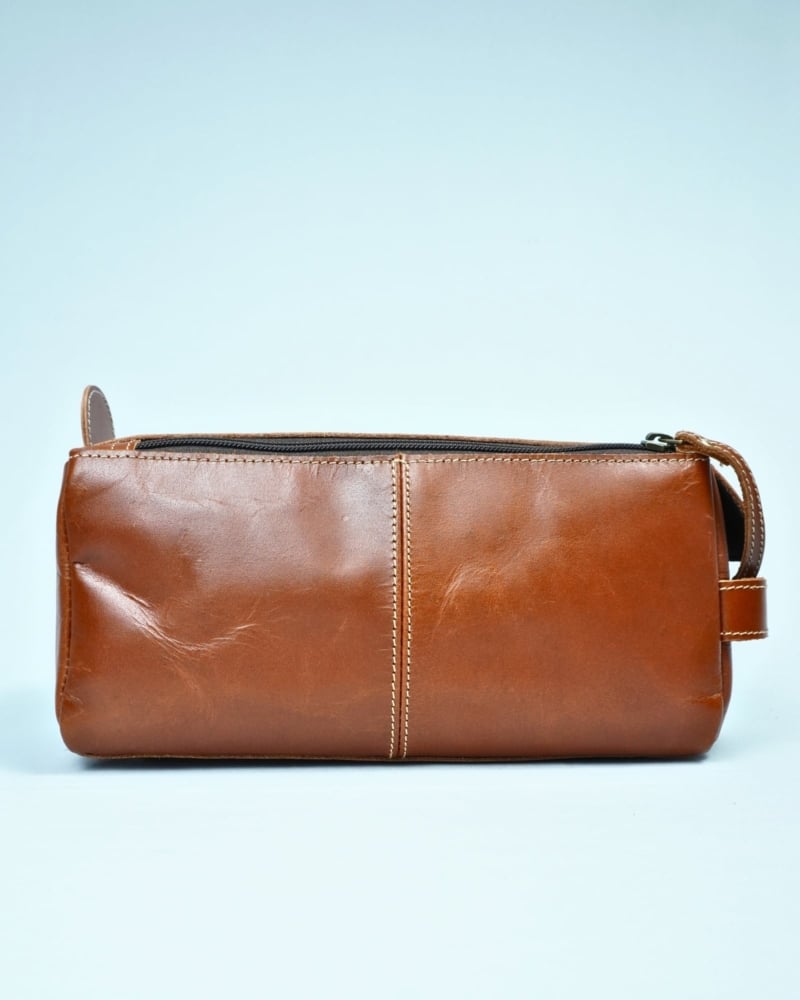 Japan - Original Leather Dopp Kit (Tan)