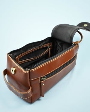 Japan - Original Leather Dopp Kit (Tan)