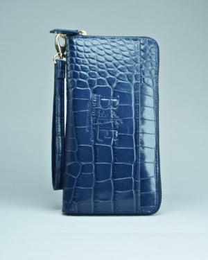 Mia - Women’s Original Leather Wallet (Premium Blue)