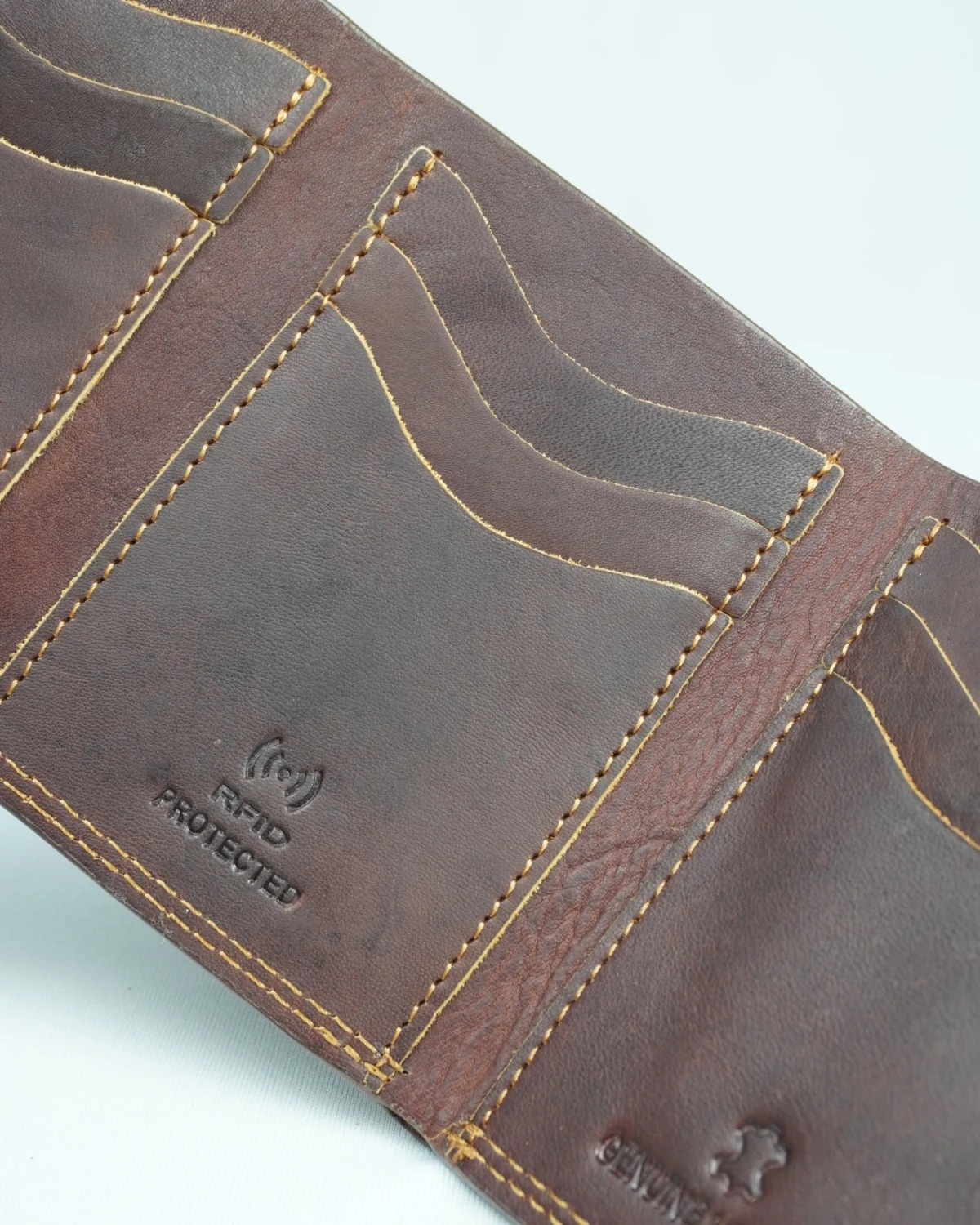 Enfield - Men’s Original Leather Tri-Fold Wallet (Vintage Brown) Enfield - Men’s Original Leather Tri-Fold Wallet (Vintage Brown)