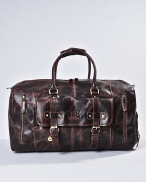 The Heritage Original Leather Travel Bag (Vintage Brown)
