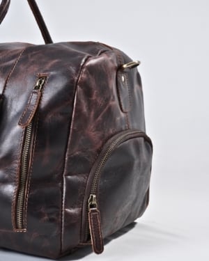 The Heritage Original Leather Travel Bag (Vintage Brown)