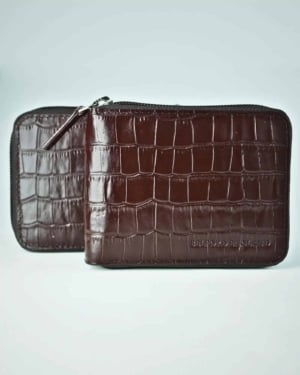 Luxury Series Men’s Original Leather Wallet (Cherry)