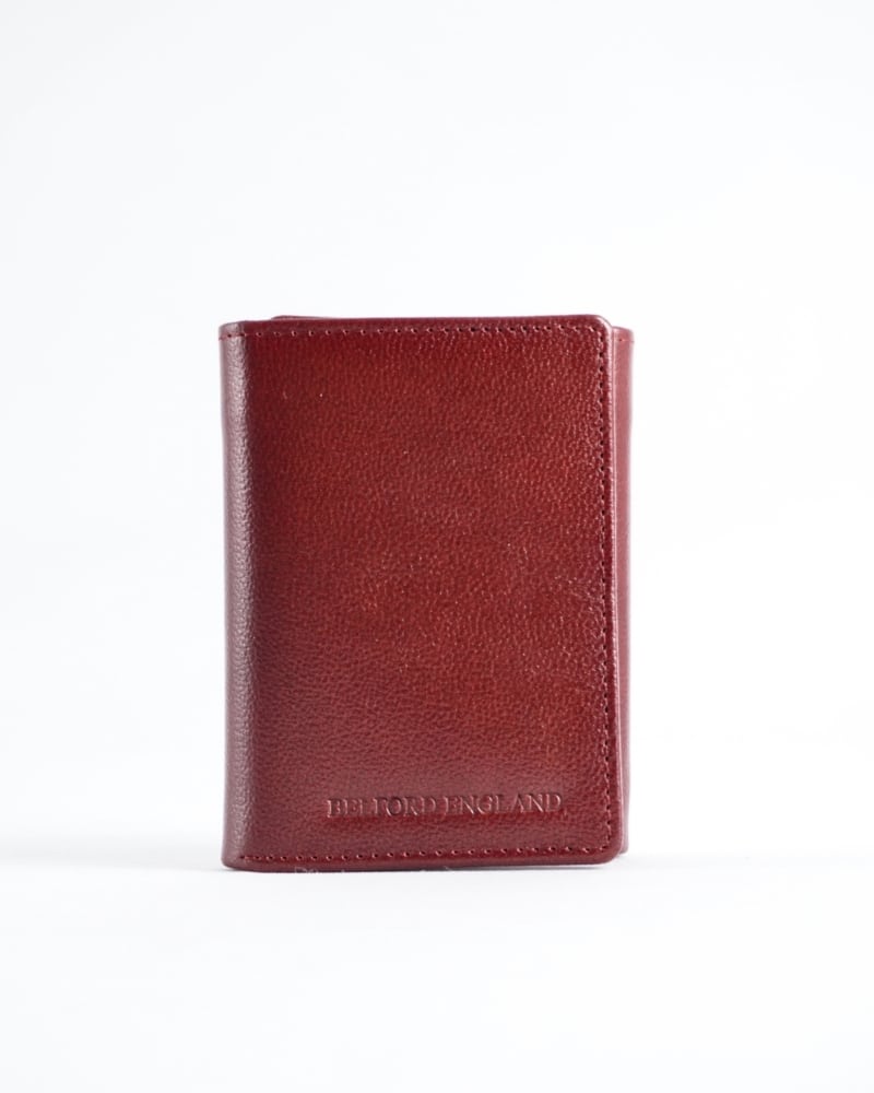 Dublin - Men’s Original Leather Trifold Wallet (Brown & Cherry Blend)
