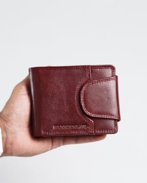 Derby - Men’s Original Leather Wallet (Brown & Cherry Blend)
