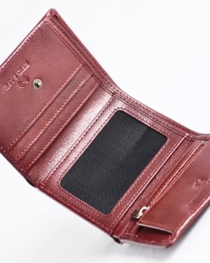 Dublin - Men’s Original Leather Trifold Wallet (Brown & Cherry Blend)