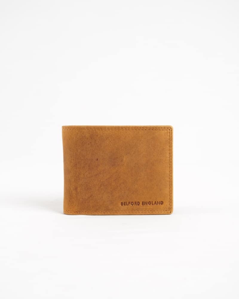 Harvard Men’s Original Leather Wallet (Rugged Tan)