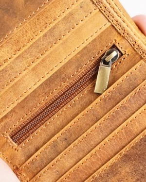 Aubrey - Men’s Original Leather Wallet (Rugged Tan)