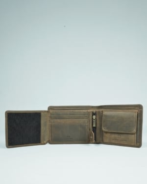 Cambridge Men’s Original Leather Wallet (Vintage Rustic Brown)