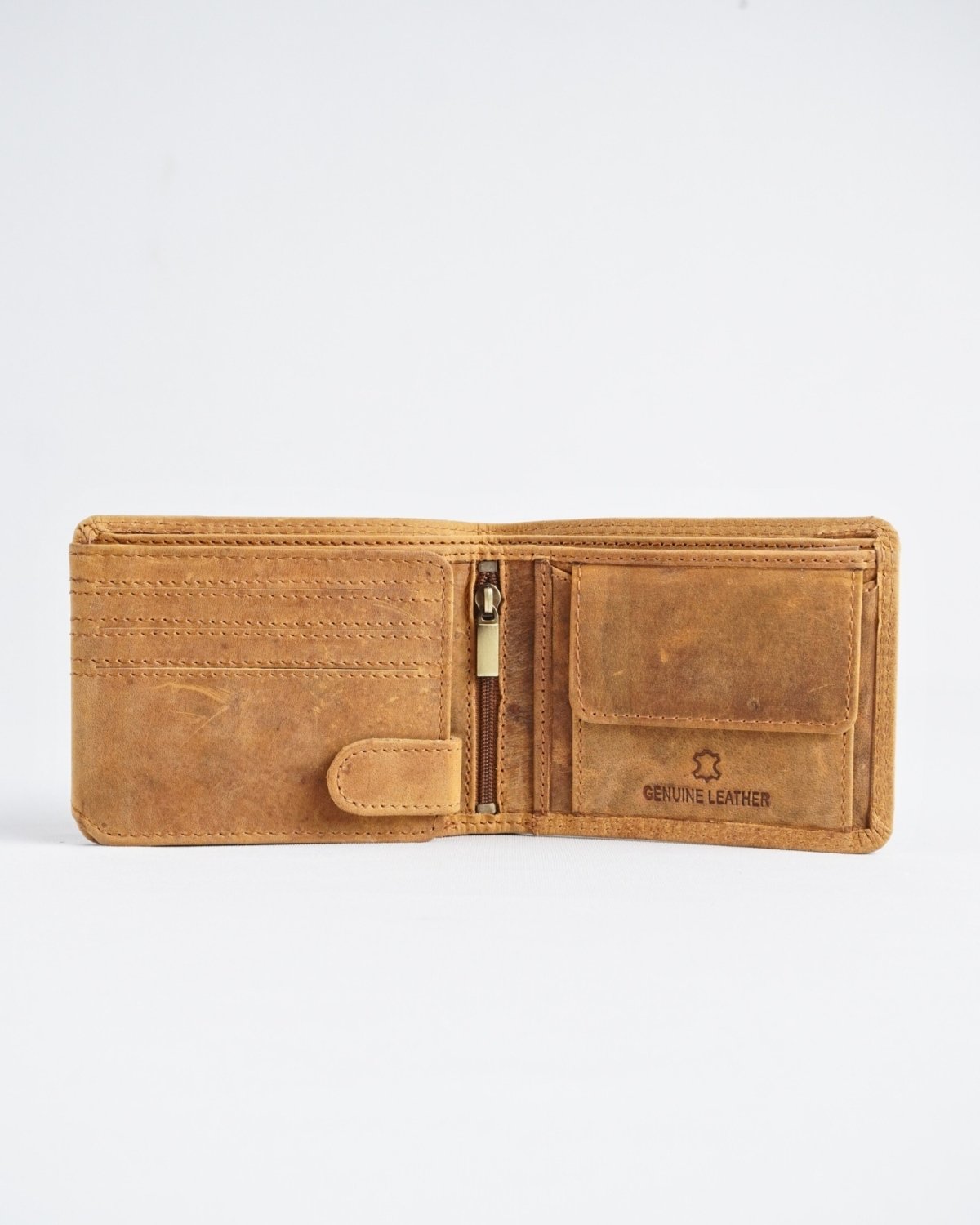 Cambridge Men’s Original Soft Leather Wallet (Rugged Tan)