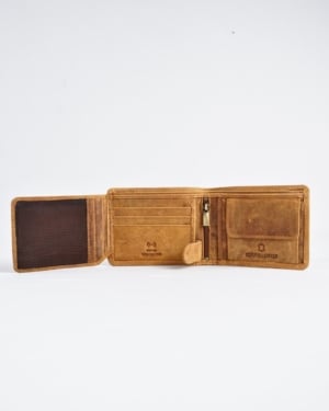 Cambridge Men’s Original Soft Leather Wallet (Rugged Tan)