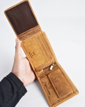 Cambridge Men’s Original Soft Leather Wallet (Rugged Tan)