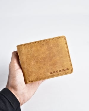 Cambridge Men’s Original Soft Leather Wallet (Rugged Tan)