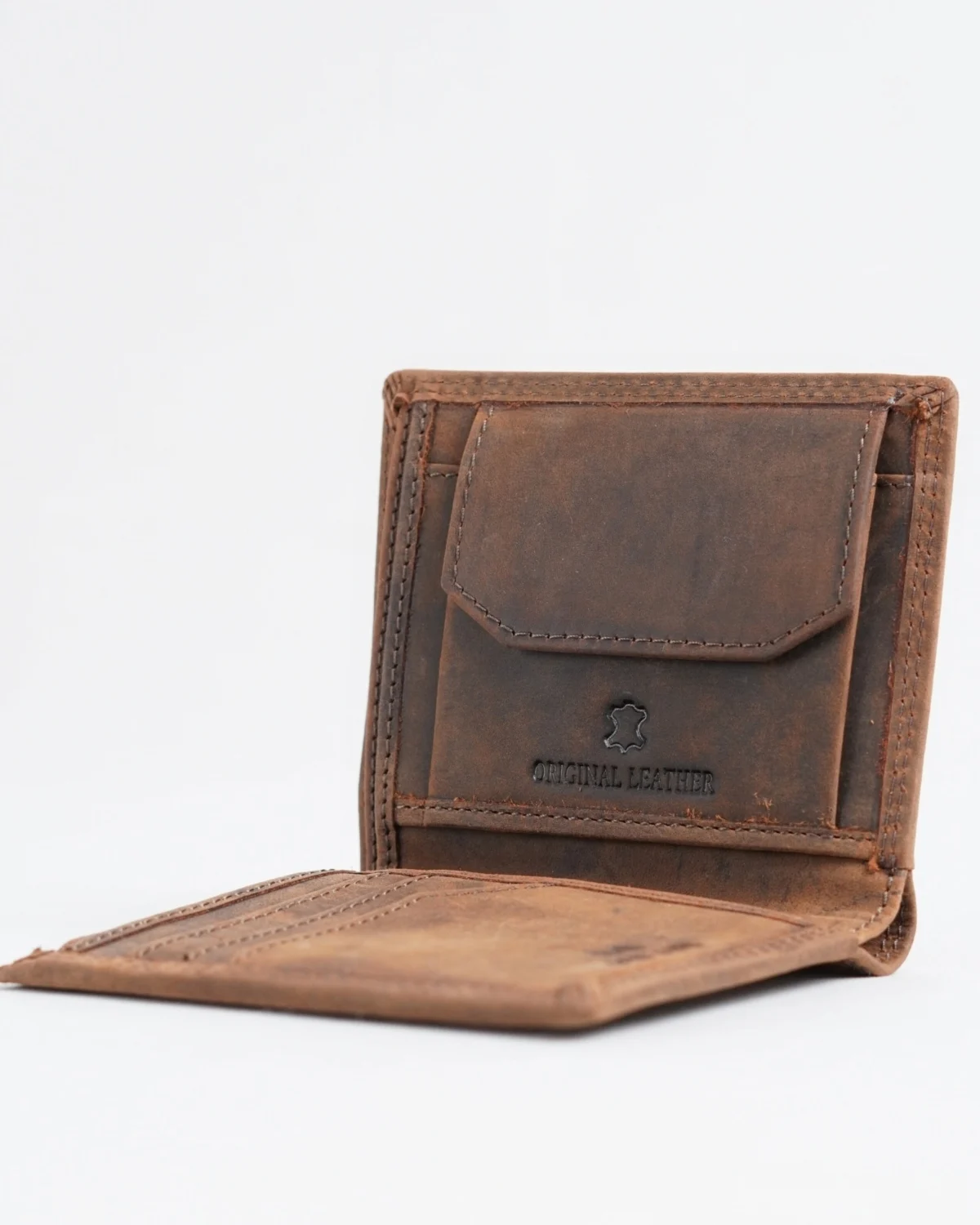Hyde Men’s Original Leather Wallet (Rugged Brown) Hyde Men’s Original Leather Wallet (Rugged Brown)