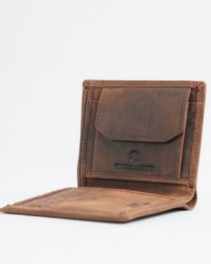 Hyde Men’s Original Leather Wallet (Rugged Brown)