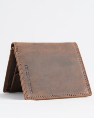 Hyde Men’s Original Leather Wallet (Rugged Brown)