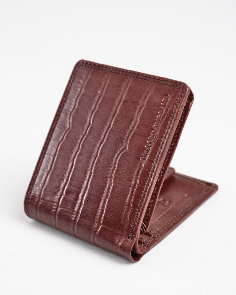 Cambridge Men’s Original Leather Wallet (Croco Brown)