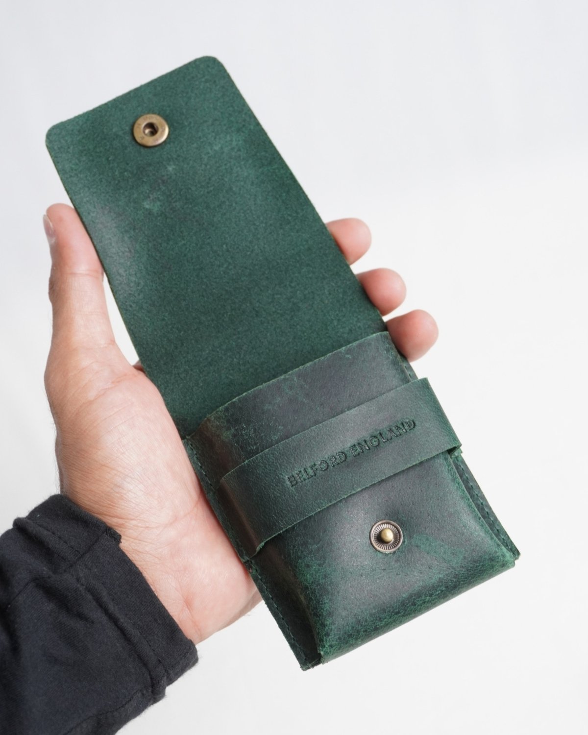 Bolton - Men’s Original Leather Wallet (Green)