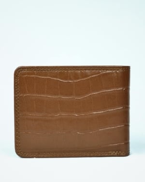 Cambridge Men’s Original Leather Wallet (Croco Brown)