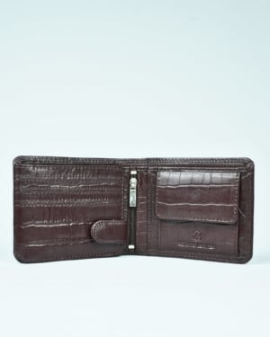 Cambridge Men’s Original Leather Wallet (Croco Cherry)