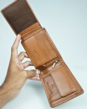 Cambridge - Men’s Original Leather Wallet (Walnut Brown)