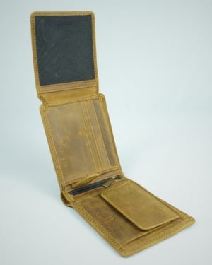 Cambridge - Men’s Original Leather Wallet (Hazel Brown)