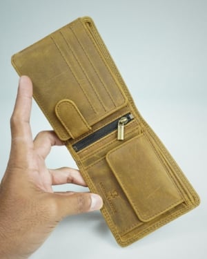 Cambridge - Men’s Original Leather Wallet (Hazel Brown)