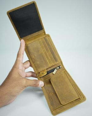 Cambridge - Men’s Original Leather Wallet (Hazel Brown)