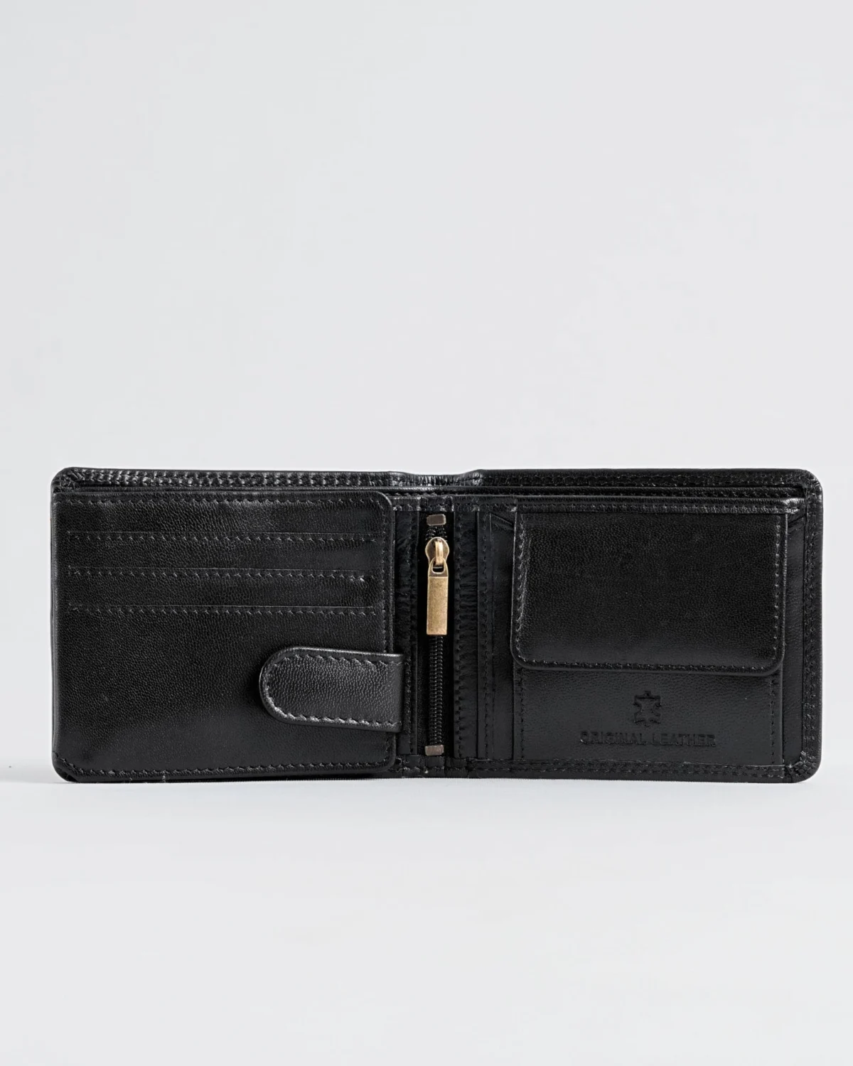 Cambridge - Men’s Original Leather Wallet (Jet Black) Cambridge - Men’s Original Leather Wallet (Jet Black)